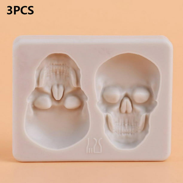 1pc Skull Head Silicone Mould CupcakeCake MoldDIY Tools party suppliesES 